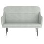Voir la diapositive 3 : VIDAXL Banc Gris clair 110x76x80 cm Velours