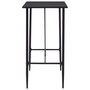 Voir la diapositive 4 : VIDAXL Ensemble de bar 5 pcs Tissu Noir