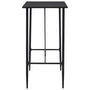 Voir la diapositive 4 : VIDAXL Ensemble de bar 5 pcs Tissu Noir