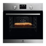 ELECTROLUX Four encastrable multifonction pyrolyse - ELECTROLUX - COH4P06BX3 - Inox - Anti-trace - Porte froide 4 verres - 59 x 59,4 x 56 c