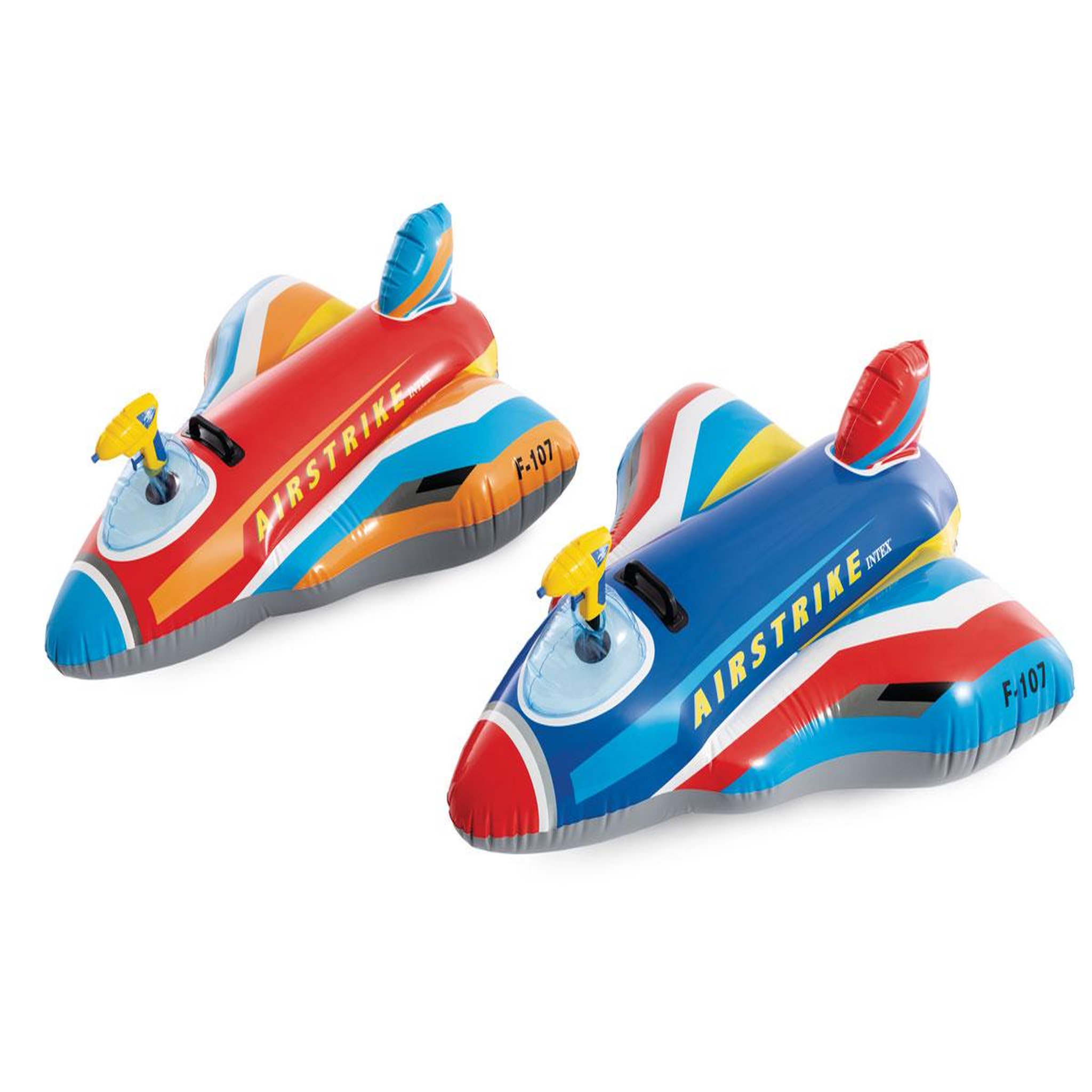 Voir la diapositive 3 : INTEX Avion à chevaucher avec pistolet rouge - intex