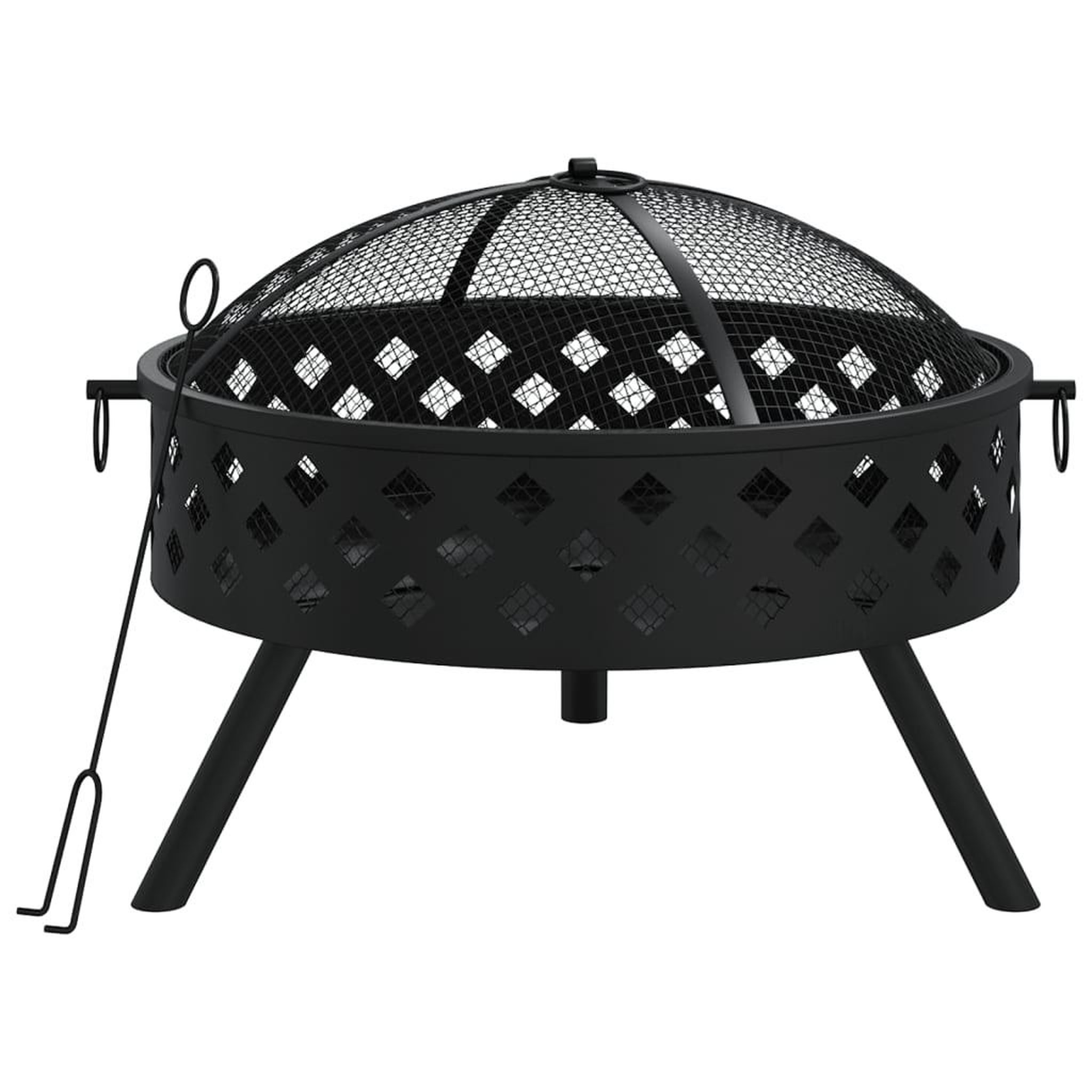 Voir la diapositive 2 : VIDAXL Foyer avec tisonnier 58 cm XXL acier
