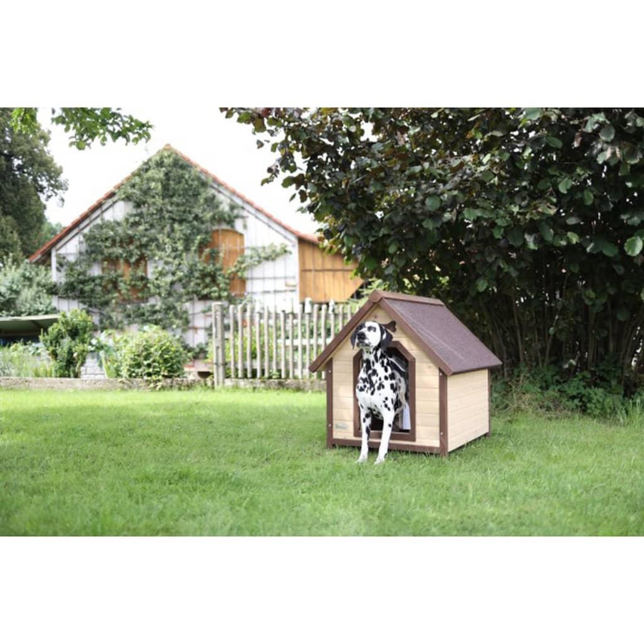 Voir la diapositive 1 : KERBL Kerbl Niche pour chiens 4 saisons 100 x 83 x 94 cm Marron 81349