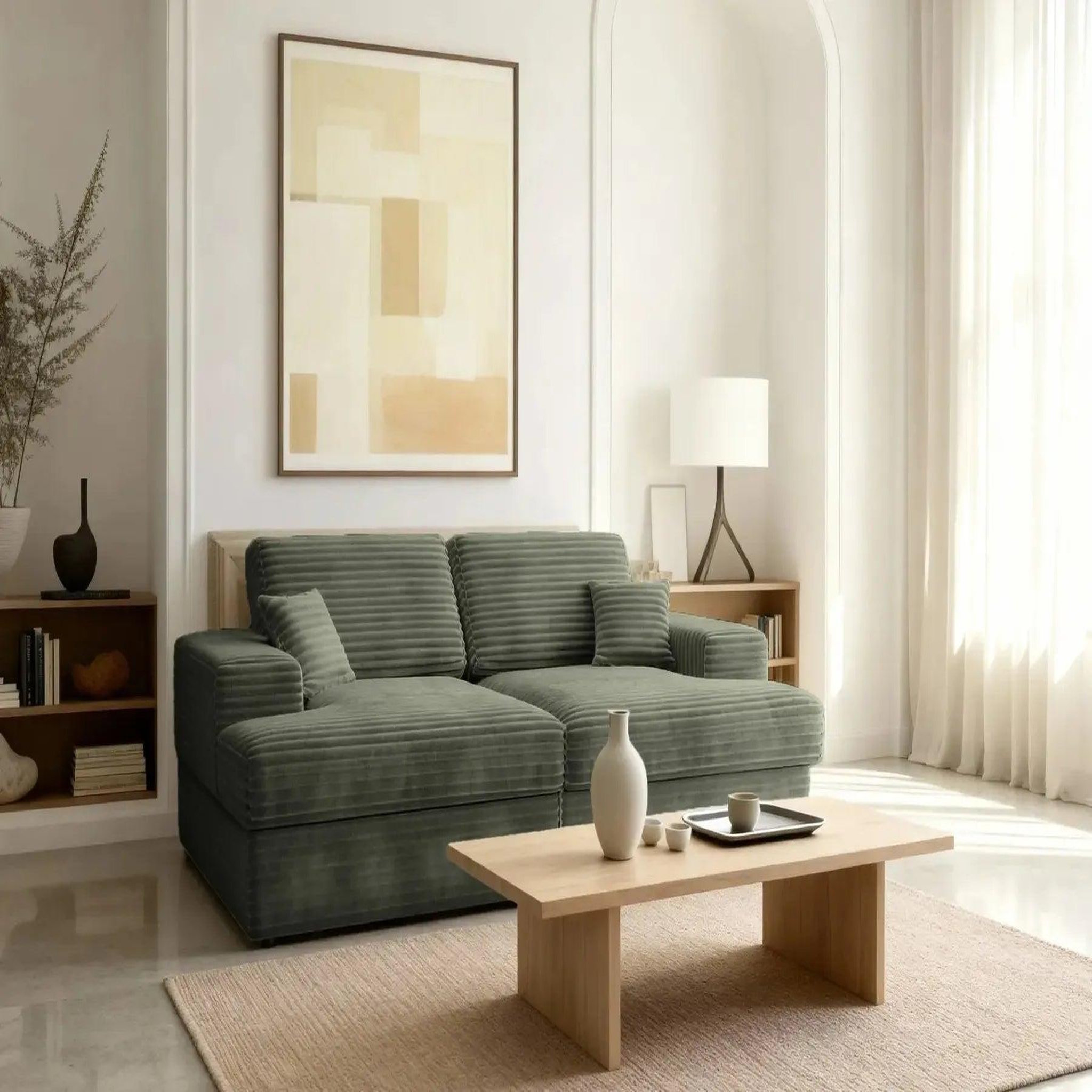 Voir la diapositive 2 : CASANOVA PARIS Lisbonne xl - canapé droit xl velours côtelé