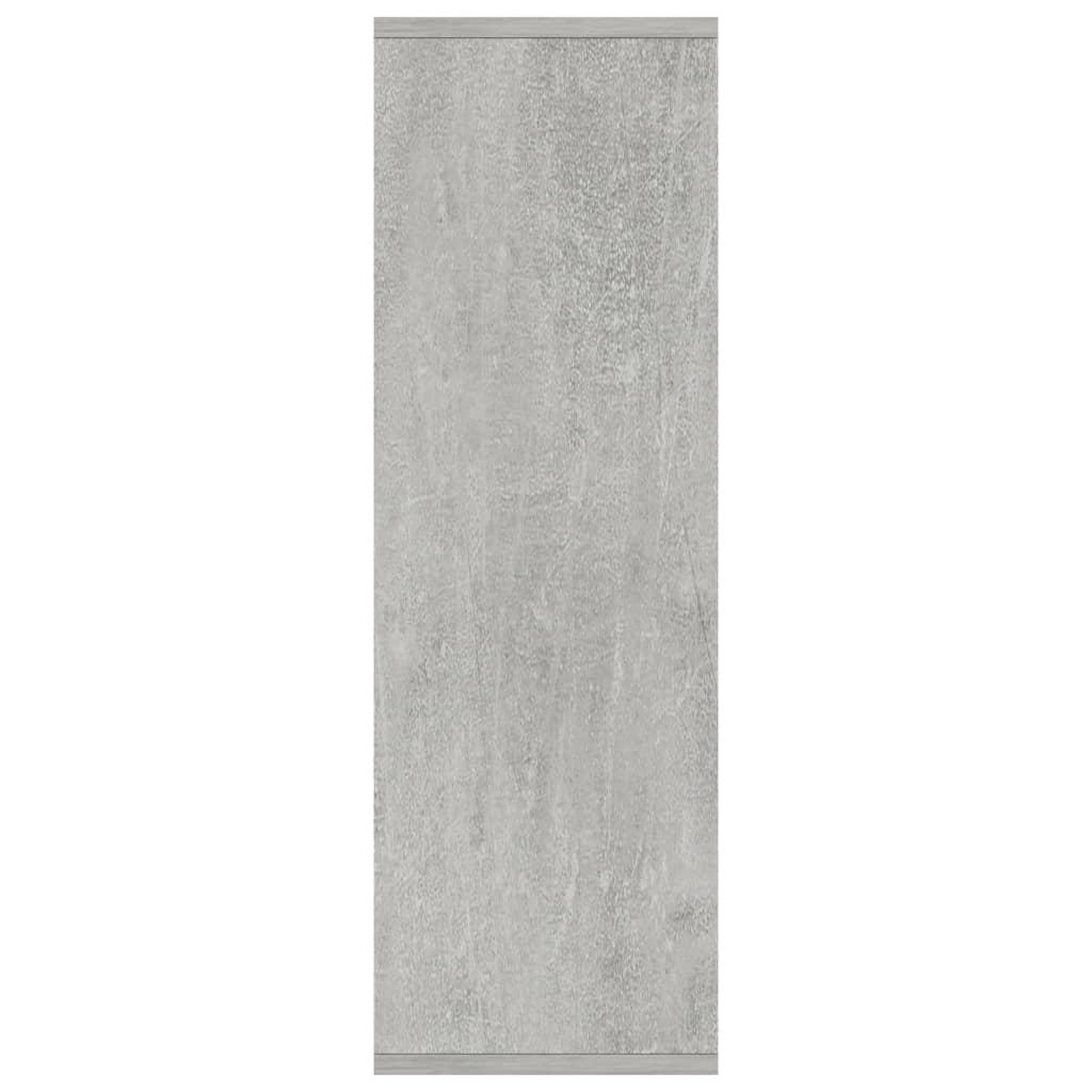 Voir la diapositive 5 : VIDAXL Bibliotheque/Buffet Gris beton 50x25x80 cm Bois d'ingenierie