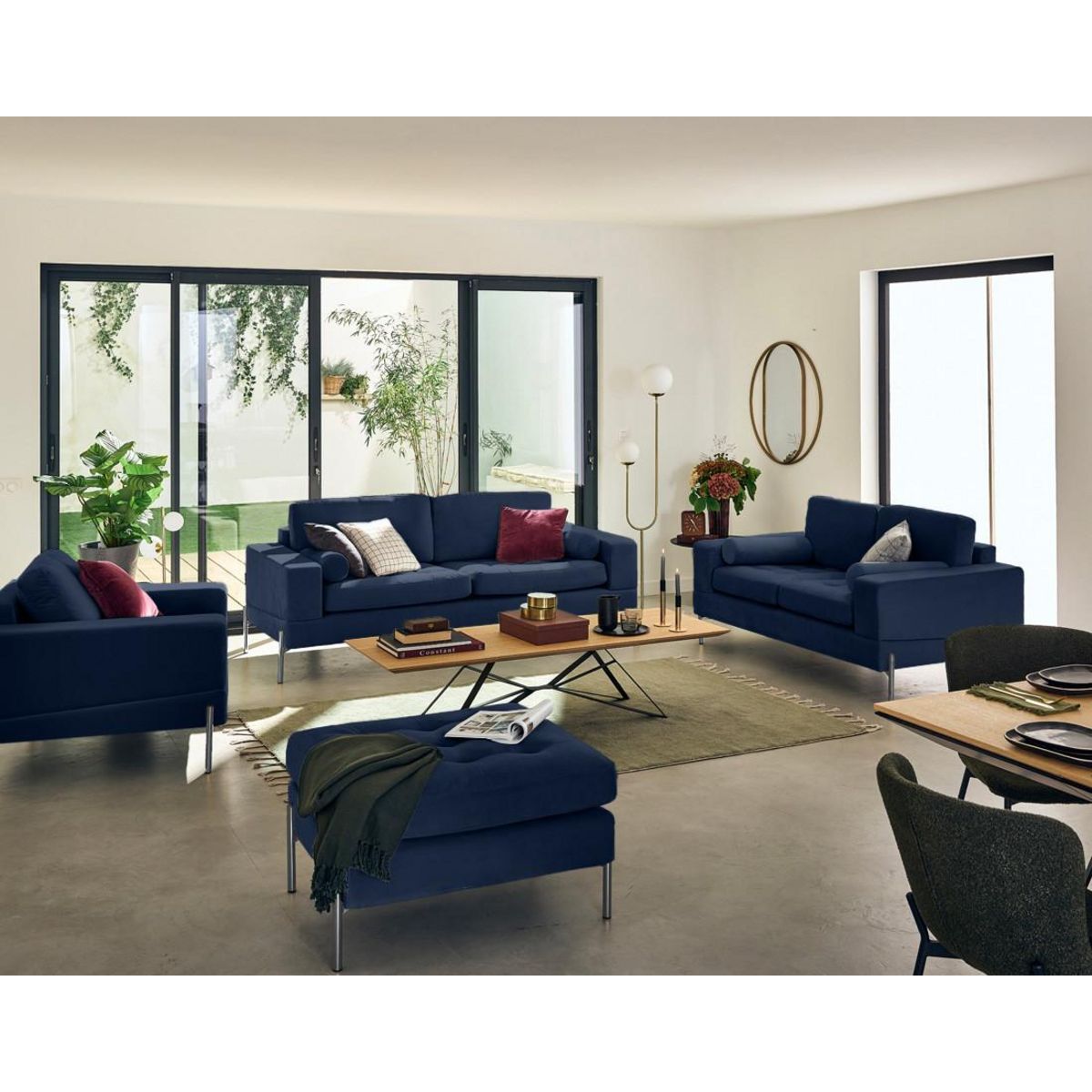 LISA DESIGN Isaure - fauteuil en velours