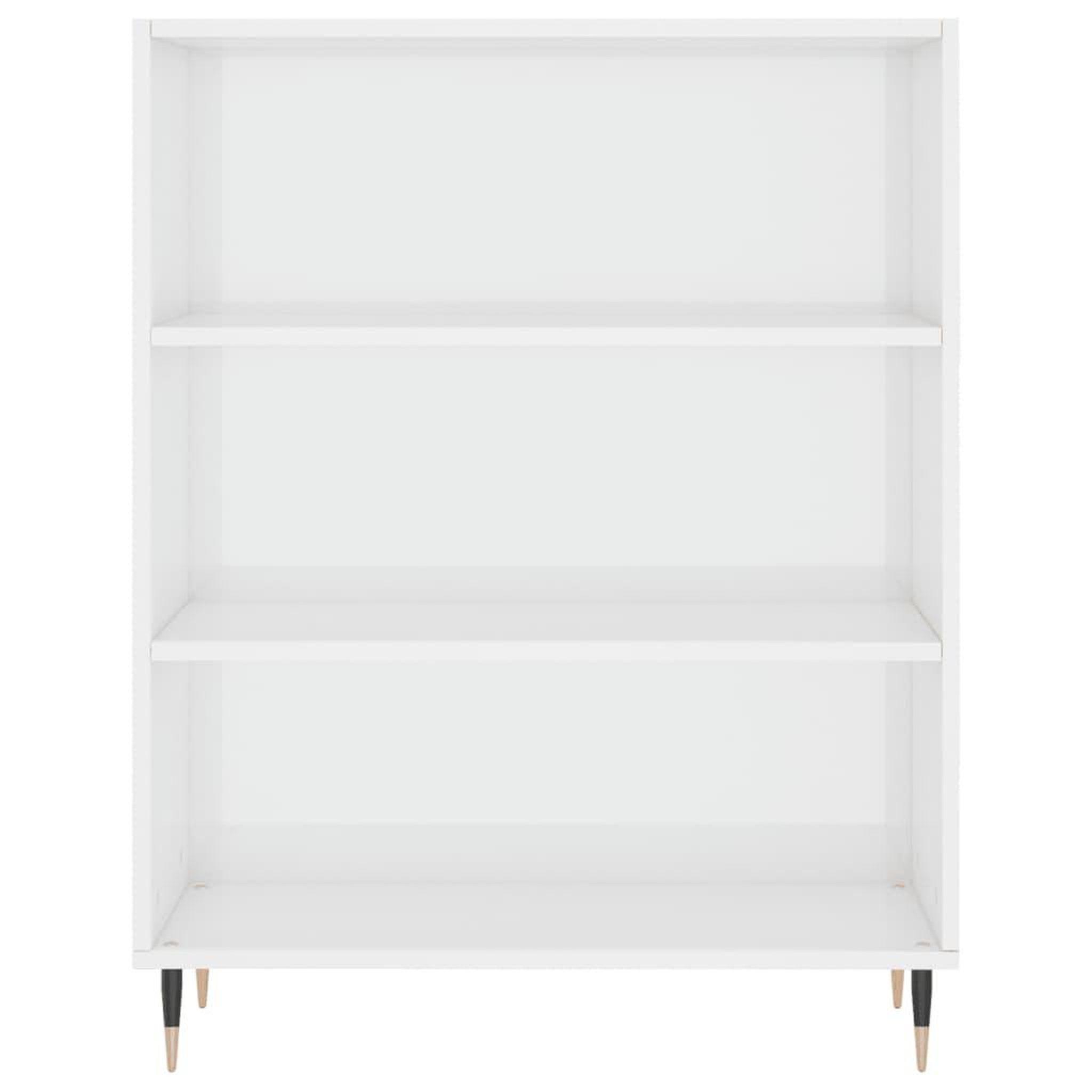 Voir la diapositive 4 : VIDAXL Bibliotheque blanc brillant 69,5x32,5x90 cm bois d'ingenierie