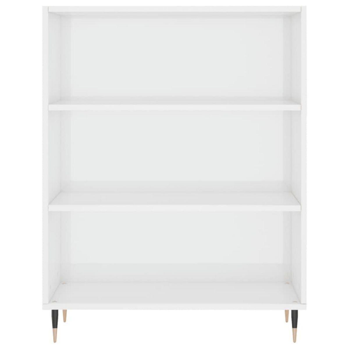 VIDAXL Bibliotheque blanc brillant 69,5x32,5x90 cm bois d'ingenierie