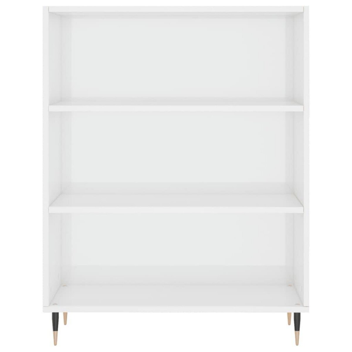 VIDAXL Bibliotheque blanc brillant 69,5x32,5x90 cm bois d'ingenierie