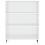 Voir la diapositive 4 : VIDAXL Bibliotheque blanc brillant 69,5x32,5x90 cm bois d'ingenierie