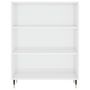 Voir la diapositive 4 : VIDAXL Bibliotheque blanc brillant 69,5x32,5x90 cm bois d'ingenierie