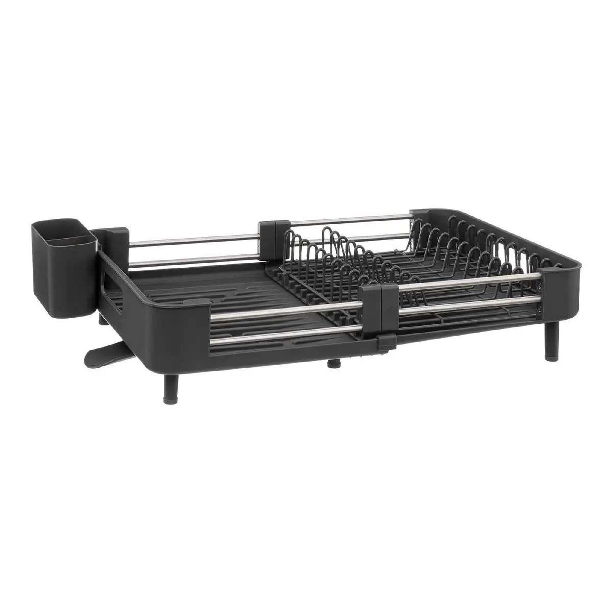 Voir la diapositive 2 : FIVE Égouttoir Extensible avec Plateau  Etira  50cm Gris