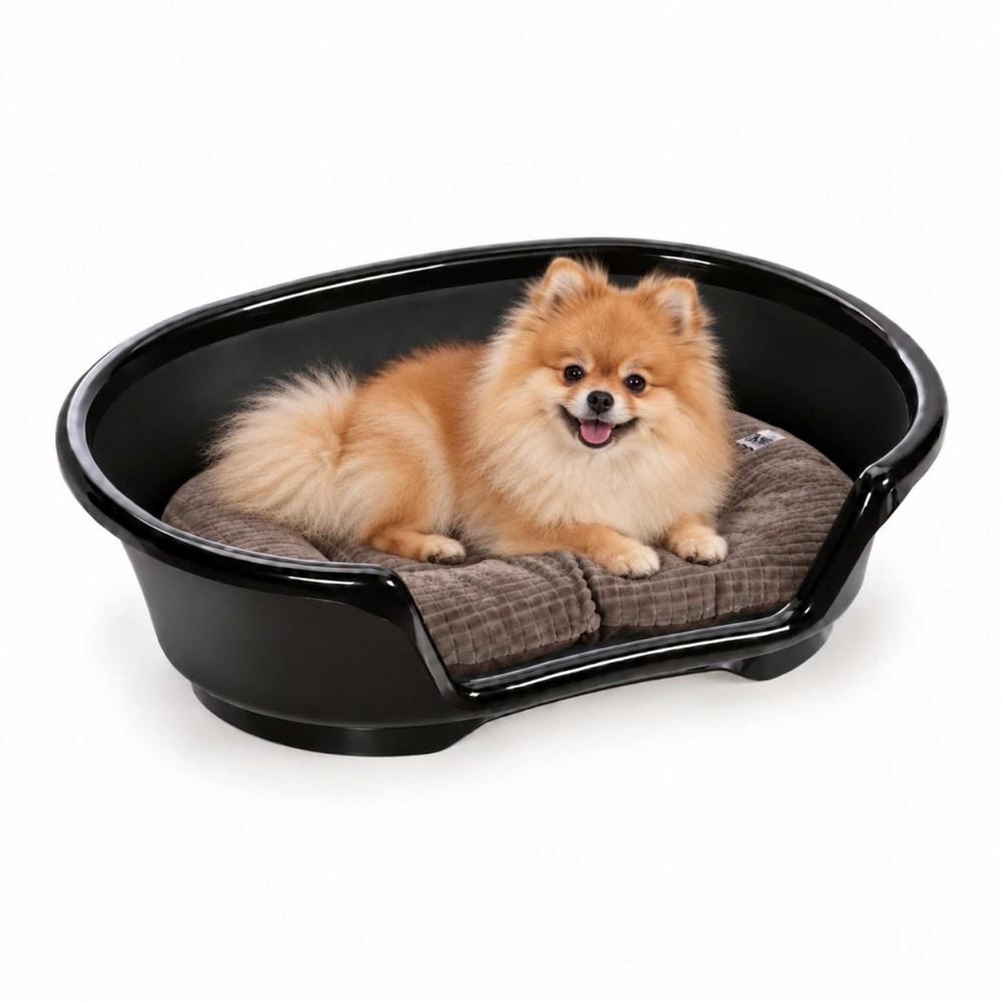 MON AMI LUKI MON AMI LUKI - Corbeille plastique avec aerations cosy pour chien. Coloris disponibles : Noir