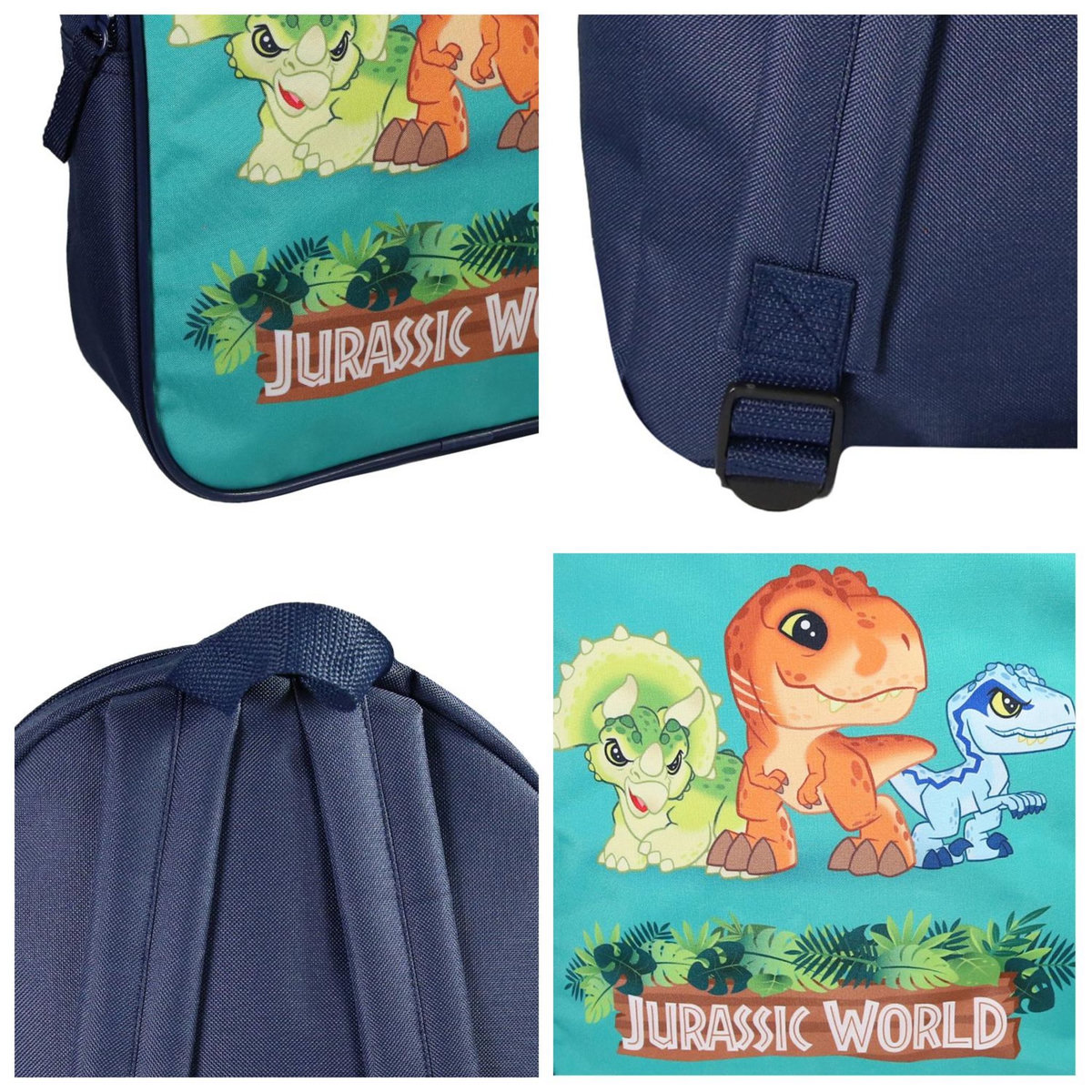 Bagtrotter Jurassic World - Sac goûter 31cm marine, 1 compartiment - Bagtrotter