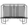 Voir la diapositive 4 : JUMP4FUN Trampoline extérieur Luxury Rectangle Noir - 244x366cm - avec Echelle, Tapis de Saut, Matelas de protection et Filet de sécurité