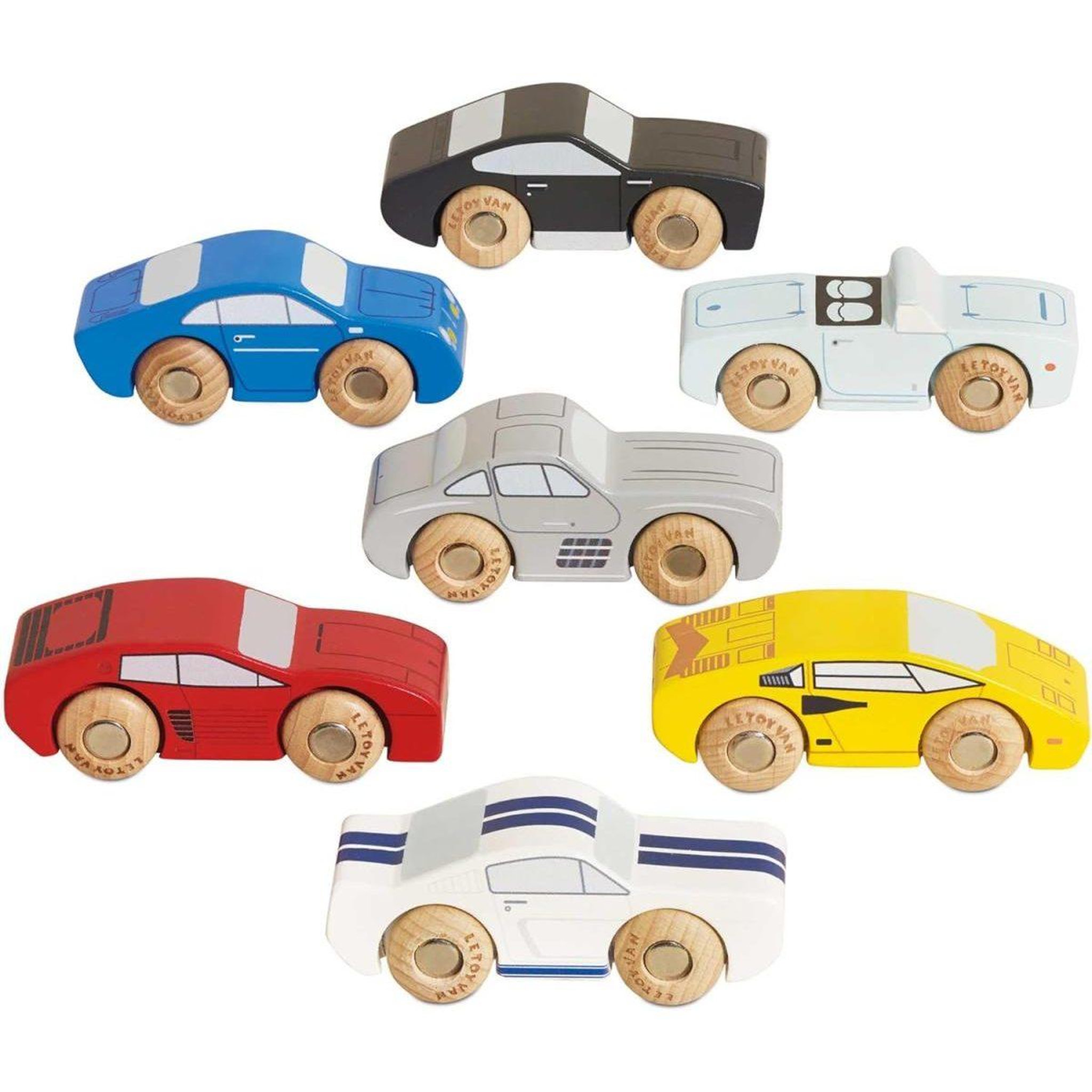 Voir la diapositive 1 : Le Toy Van Set de voitures de sport classiques