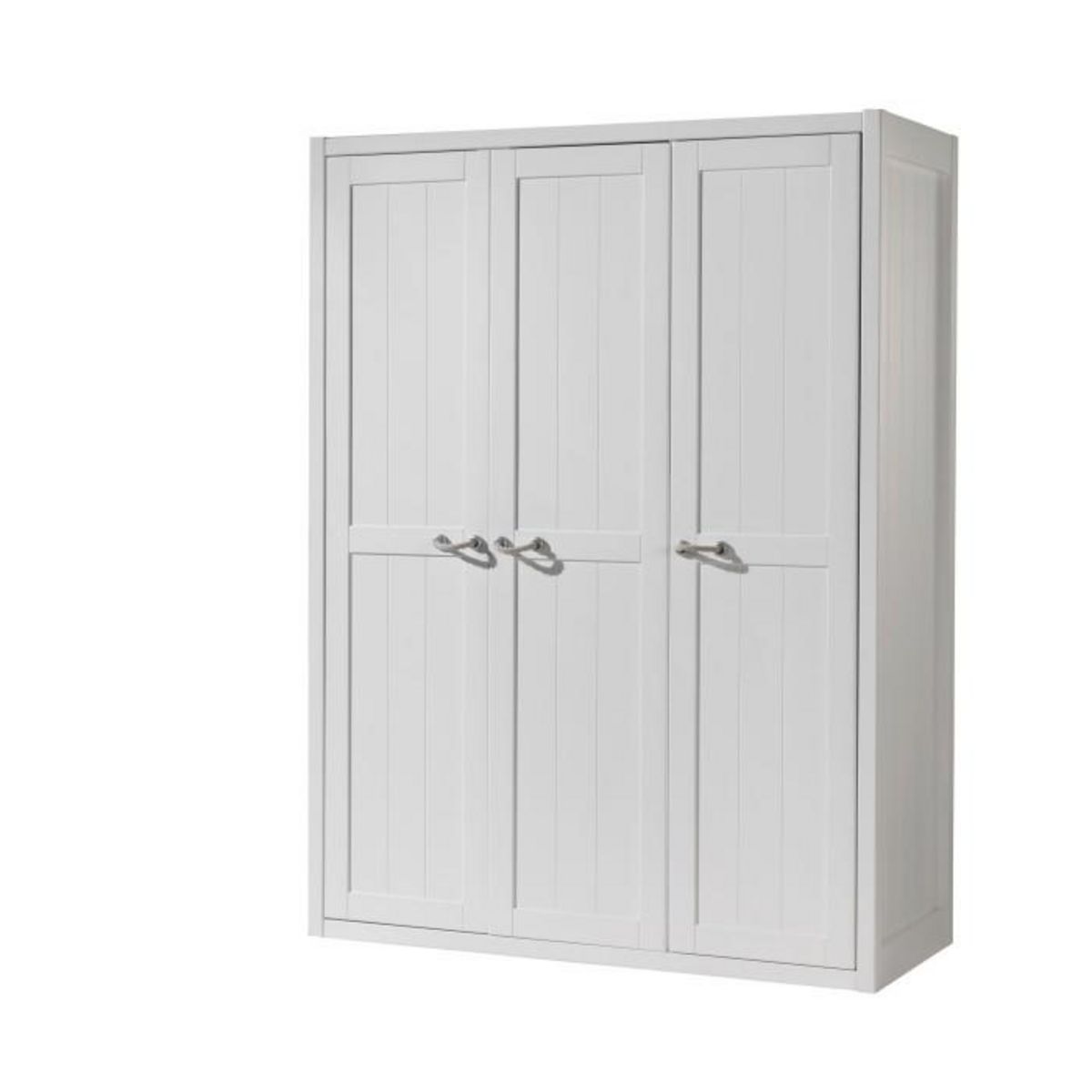 Paris Prix Pack - Lit Enfant, Sommier, Chevet & Armoire  Lewis II  90x200cm Blanc