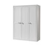 Voir la diapositive 5 : Paris Prix Pack - Lit Enfant, Sommier, Chevet & Armoire  Lewis II  90x200cm Blanc