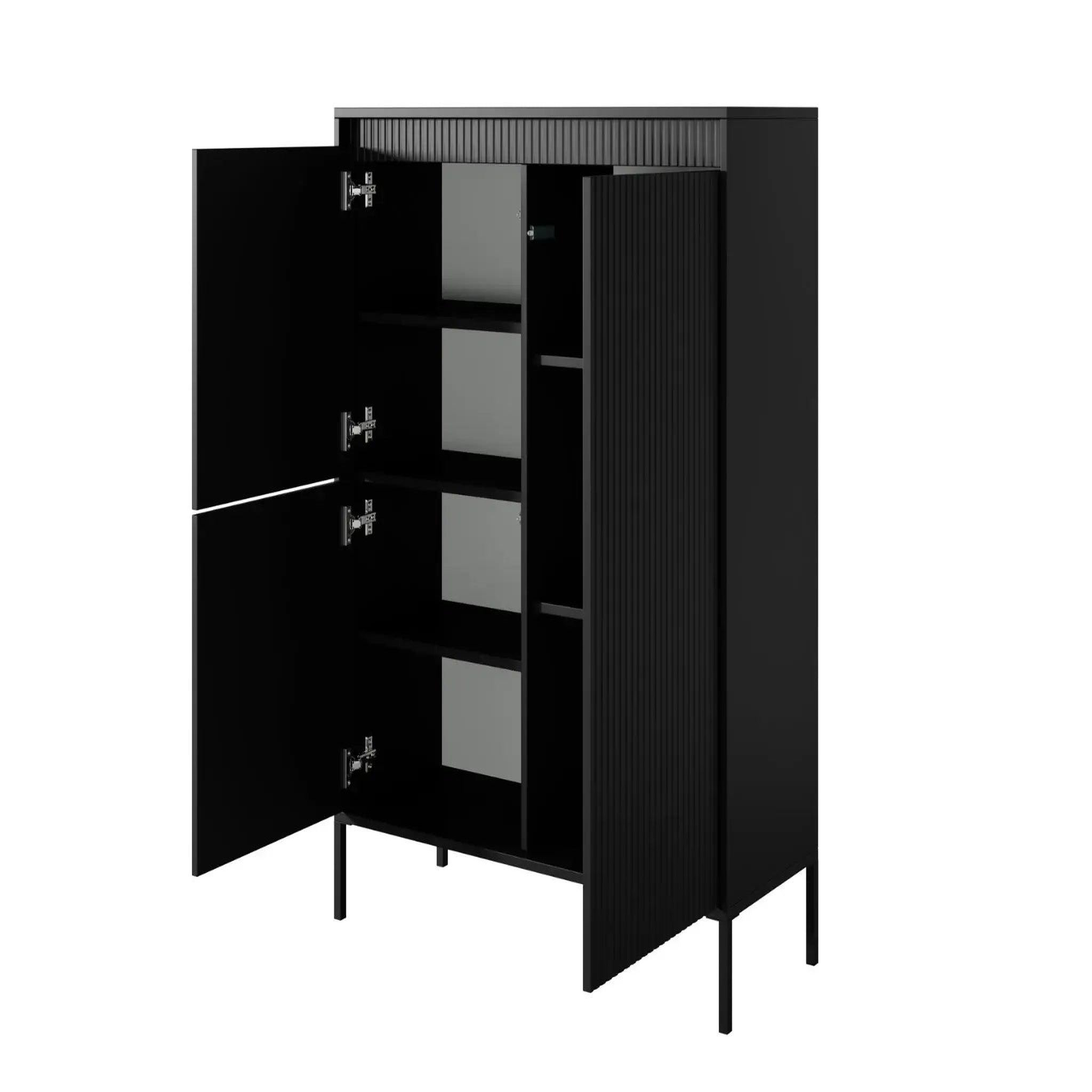 Voir la diapositive 5 : CASANOVA PARIS Alina - commode 2 portes pieds en métal