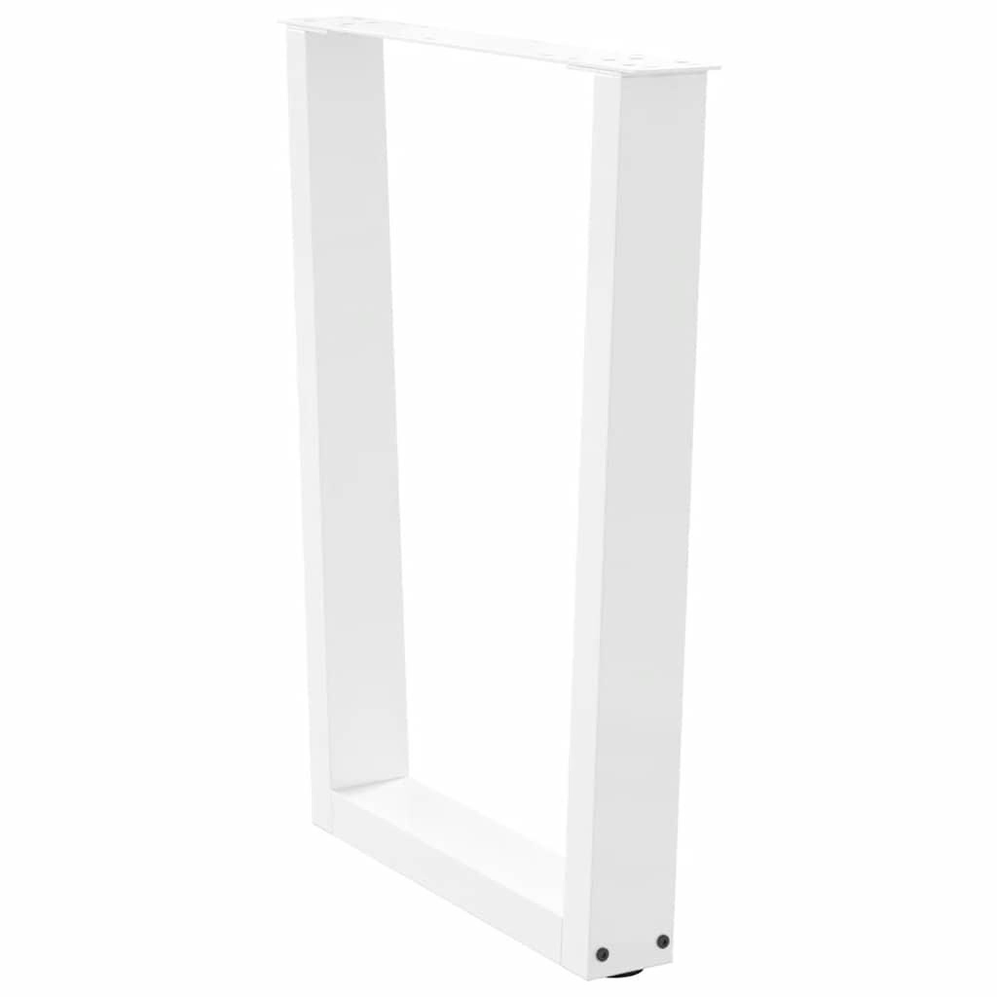 Voir la diapositive 4 : VIDAXL Pieds de table a manger forme de V 3 pcs blanc 70x(72-73,3) cm