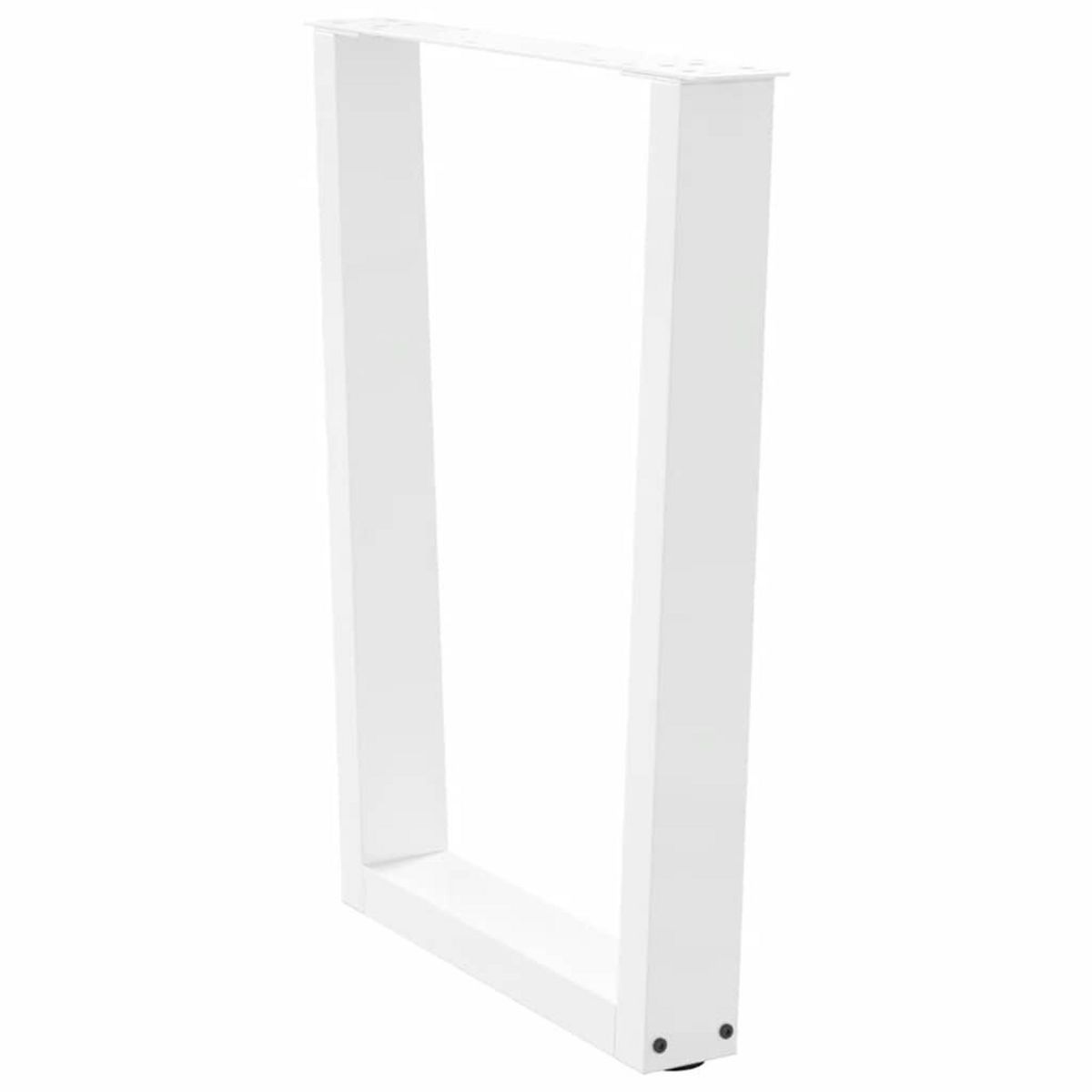 VIDAXL Pieds de table a manger forme de V 3 pcs blanc 70x(72-73,3) cm