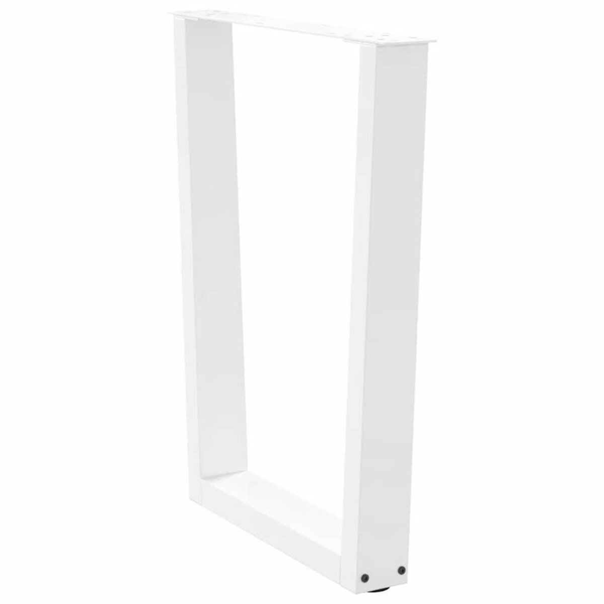VIDAXL Pieds de table a manger forme de V 3 pcs blanc 70x(72-73,3) cm