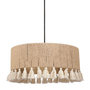 Voir la diapositive 1 : OSTARIA Suspension cylindrique métal coton Charlotte noire beige