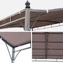 Voir la diapositive 3 : SWEEEK Pergola adossée 3x2,5m - Brestum - Pergola murale