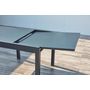 Voir la diapositive 5 : CONCEPT USINE Salon de jardin 8 places en aluminium gris foncé CUALICA
