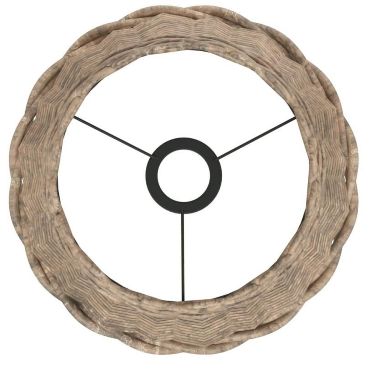 VIDAXL Abat jour de plafonnier marron Ø30x20 cm osier