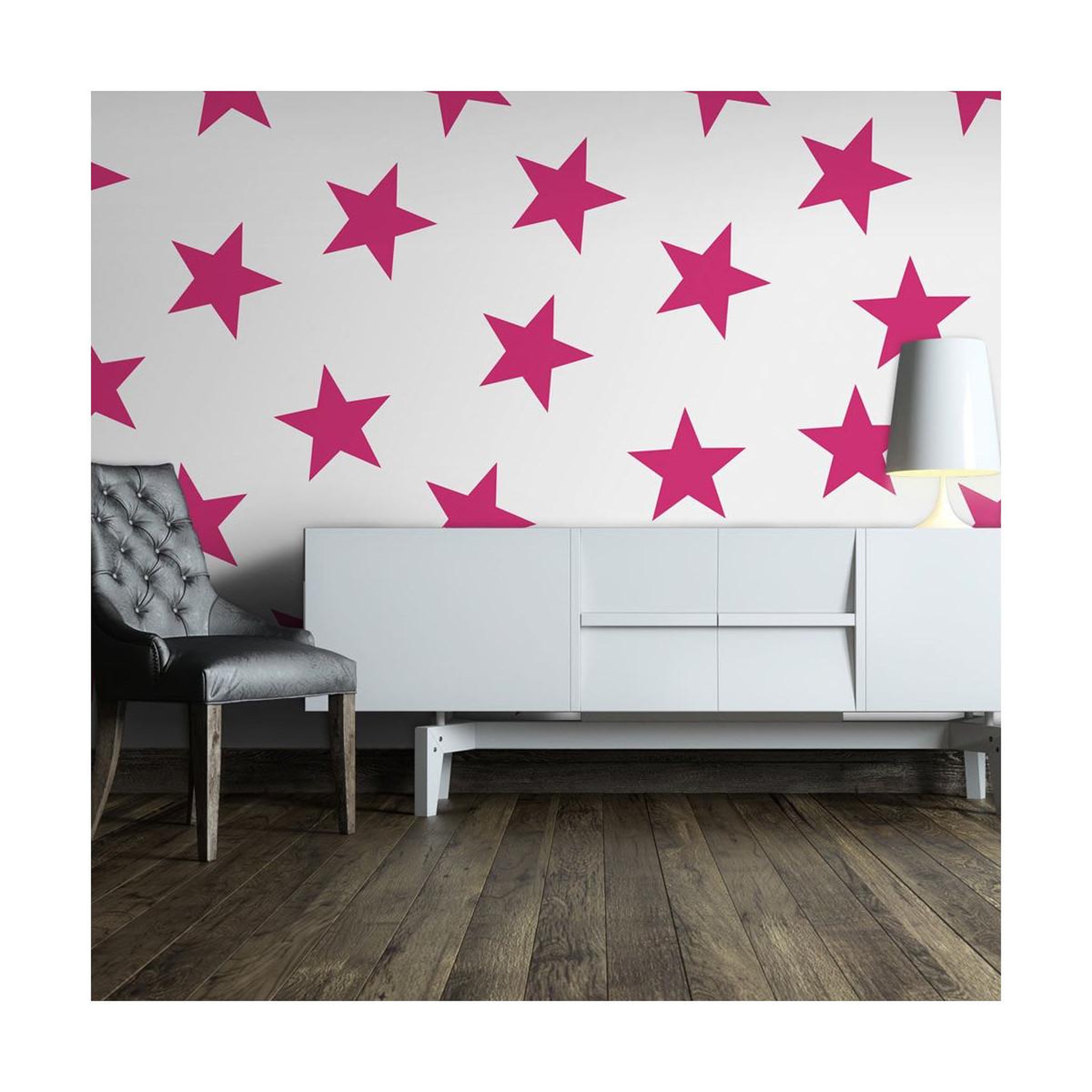 Voir la diapositive 1 : Paris Prix Papier peint  pink star
