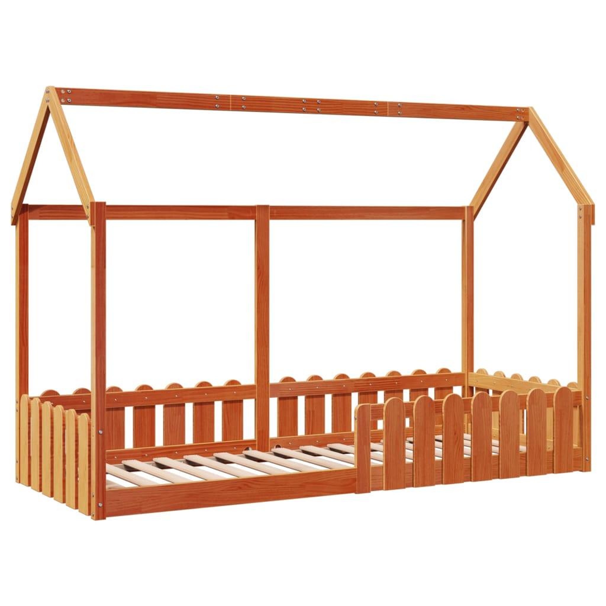 Voir la diapositive 3 : VIDAXL Cadre de lit d'enfants forme de maison sans matelas 80x200 cm