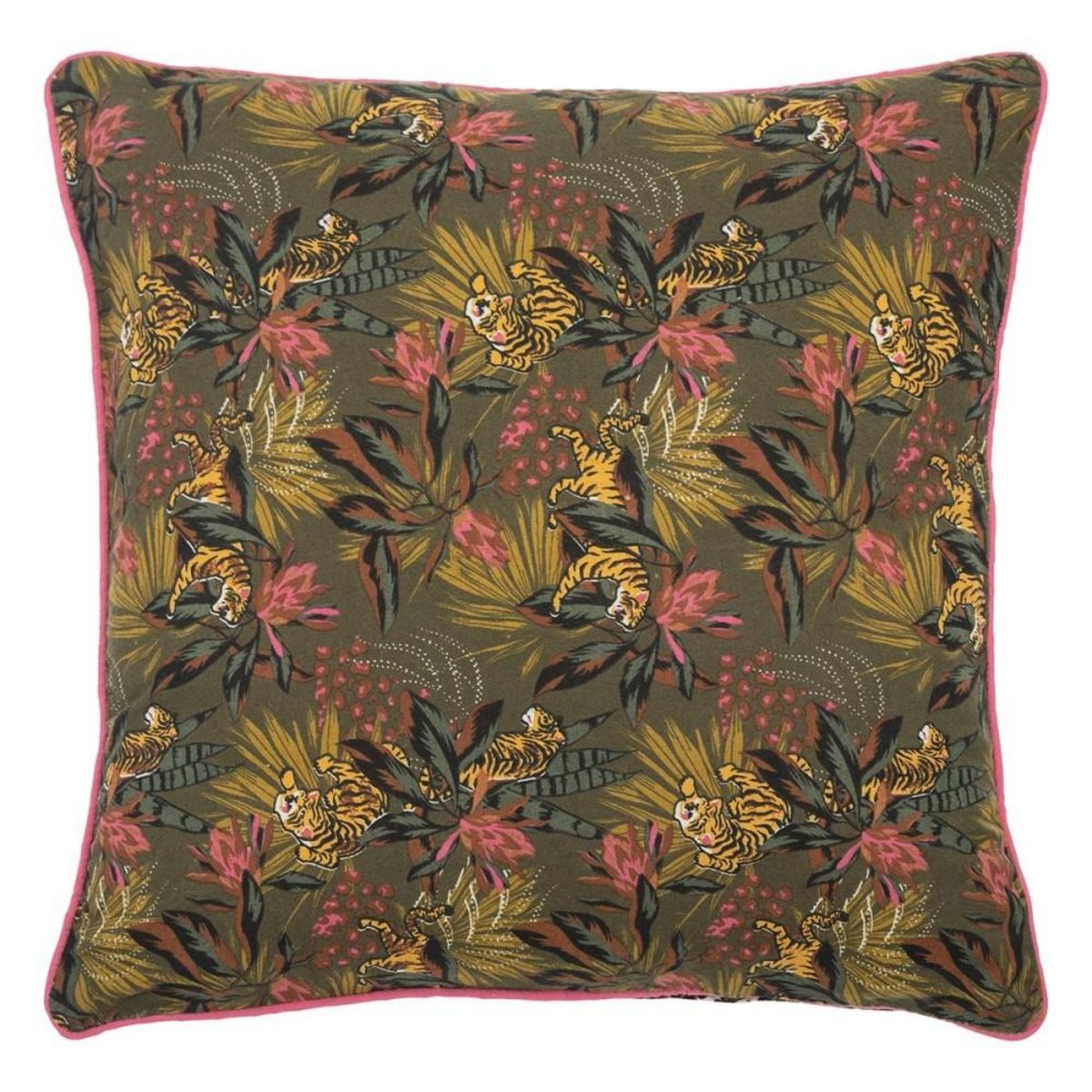 ATMOSPHERA Coussin réversible Tropical boudoir 40x40 cm
