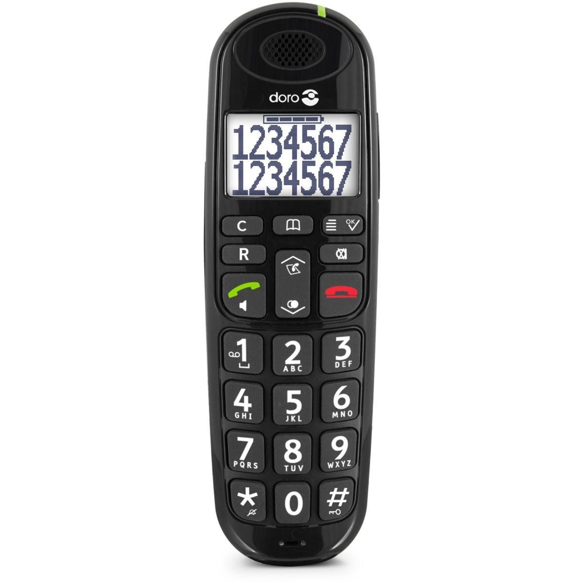 Doro Téléphone sans fil Phone Easy 110 Noir
