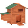 Voir la diapositive 1 : PAWHUT Poulailler niche en bois avec pondoir perchoir porte rampe verrouillable et fenêtre
