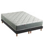 Voir la diapositive 1 : IDLITERIE Ensemble + matelas Ressort 7 zones Face Hiver/Eté différente HYGGE Fabriqué en France
