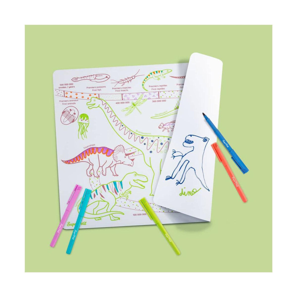 SUPER PETIT Ere des dinosaures a colorier