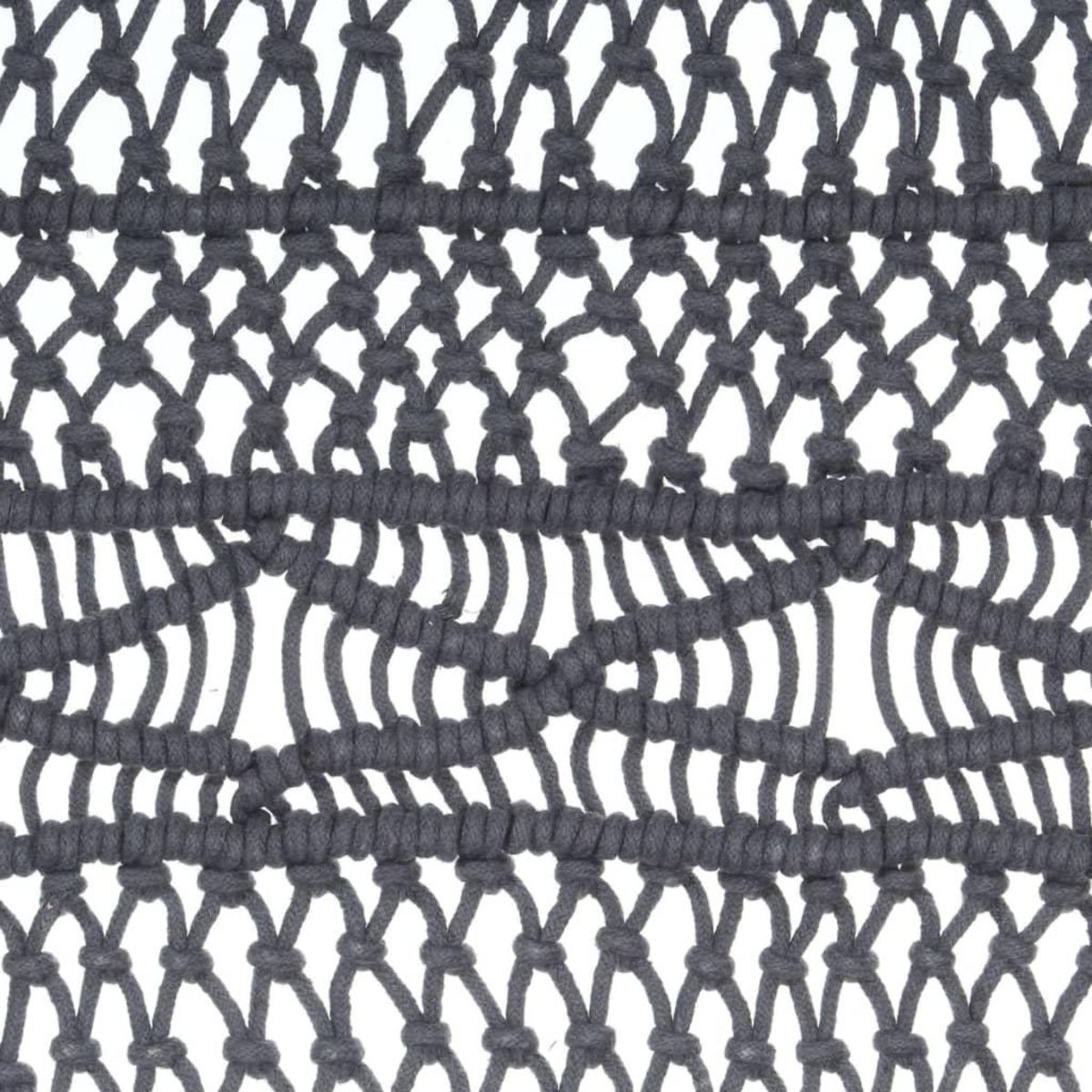 VIDAXL Rideau en macrame Anthracite 140x240 cm Coton