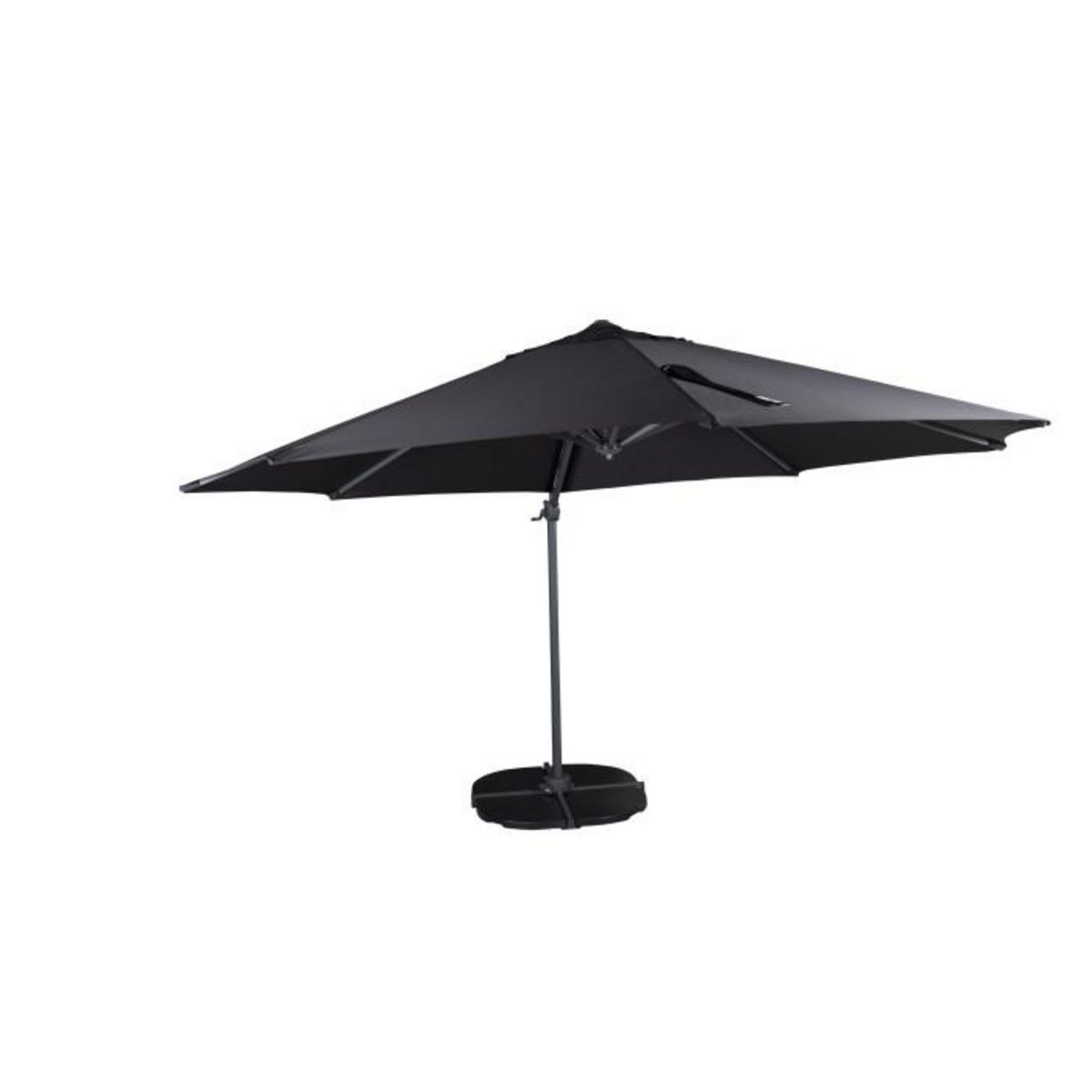 Paris Prix Parasol Déporté Rotatif  Leeds  345cm Noir