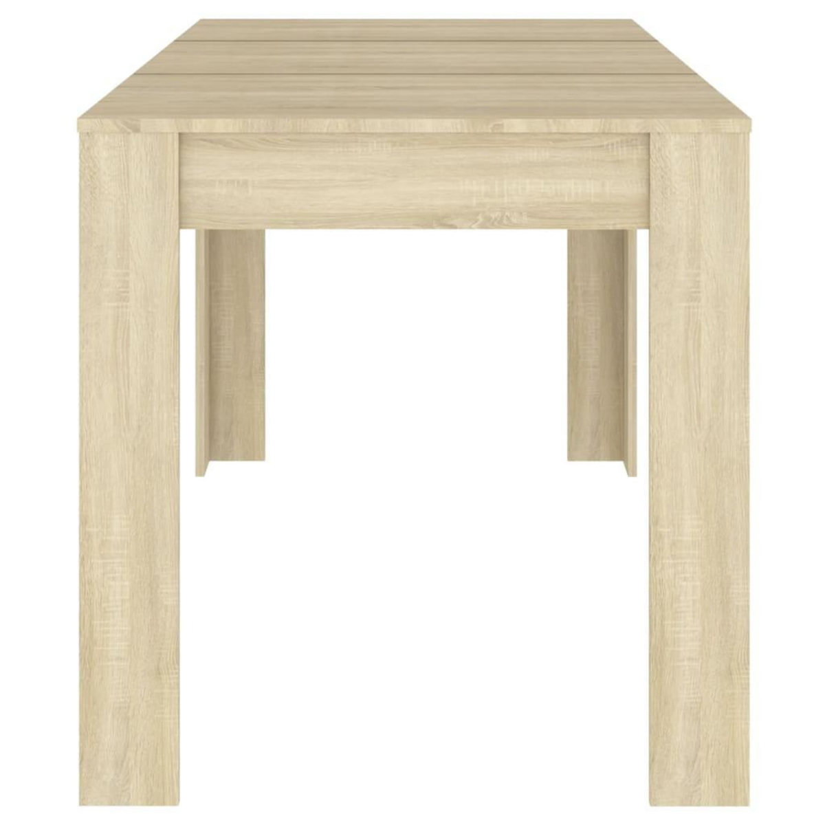 VIDAXL Table a manger Chene sonoma 140x74,5x76 cm Bois d'ingenierie