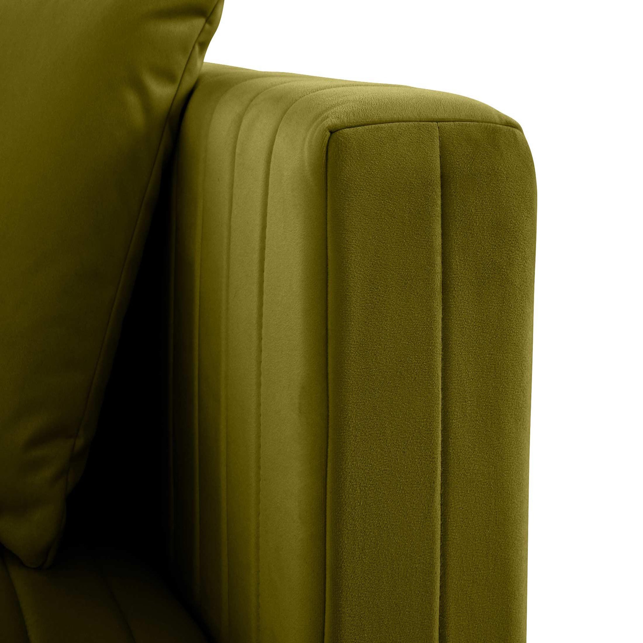 Voir la diapositive 5 : LISA DESIGN Nova - module d'assise droit - en velours