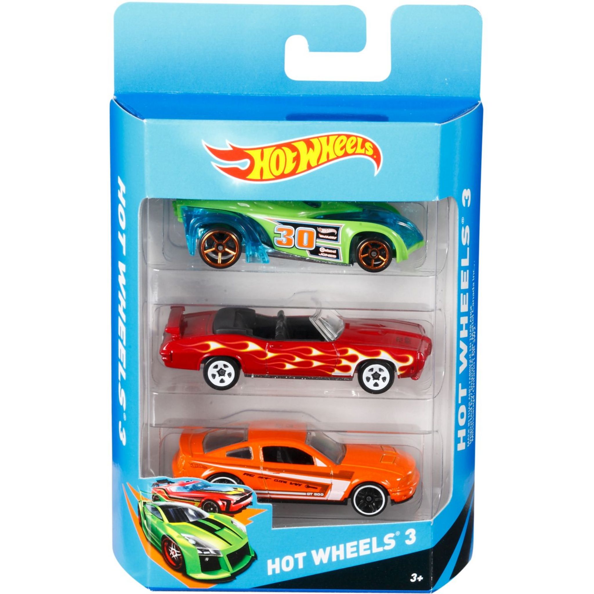 MATTEL Coffret de 3 véhicules miniatures  1/64ème - Hot Wheels