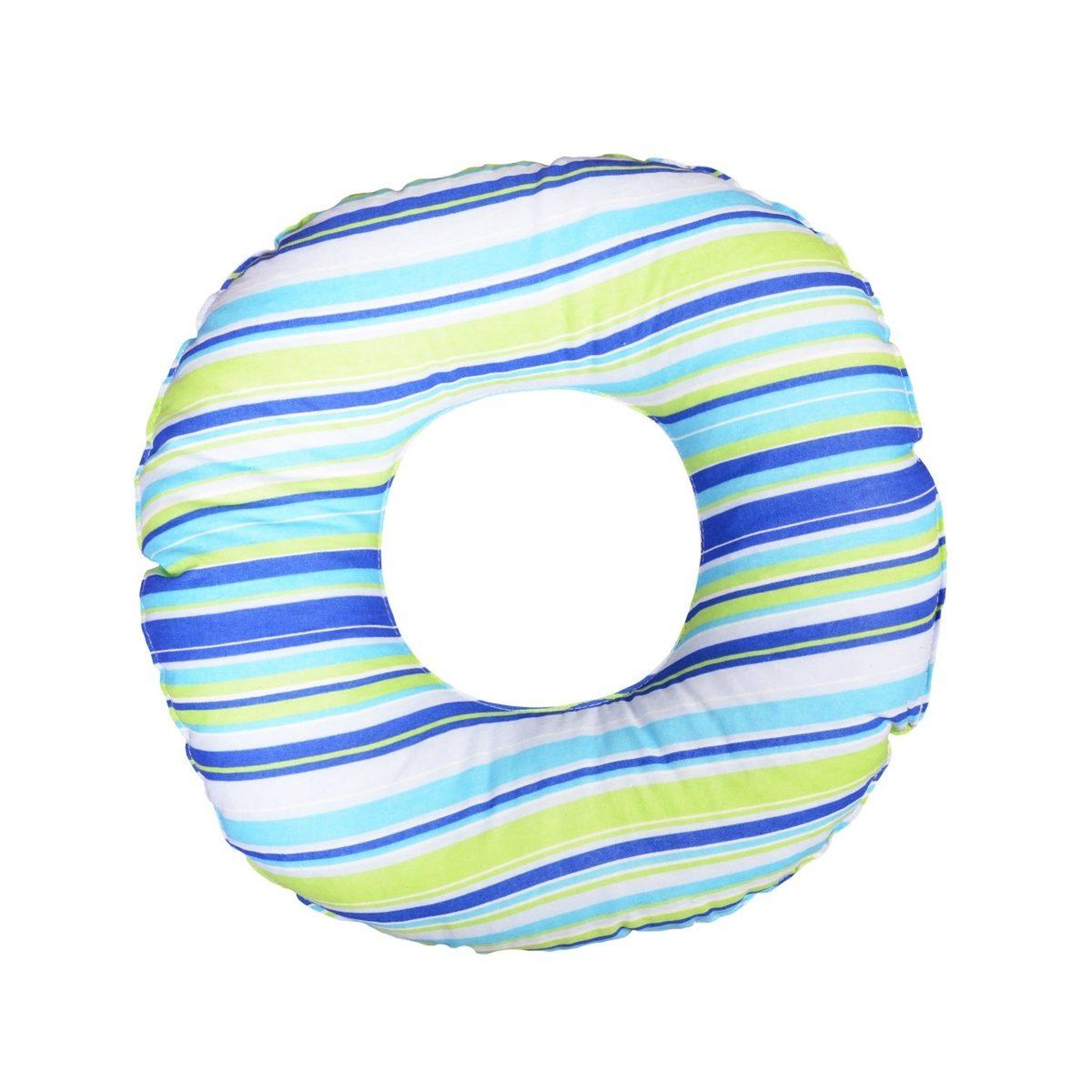 VELINDA Coussin rond post natal bandes du couleur 2