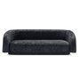 Voir la diapositive 2 : Paris Prix Canapé 3 Places Tissu  Kerio  210cm Noir