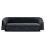 Voir la diapositive 2 : Paris Prix Canapé 3 Places Tissu  Kerio  210cm Noir
