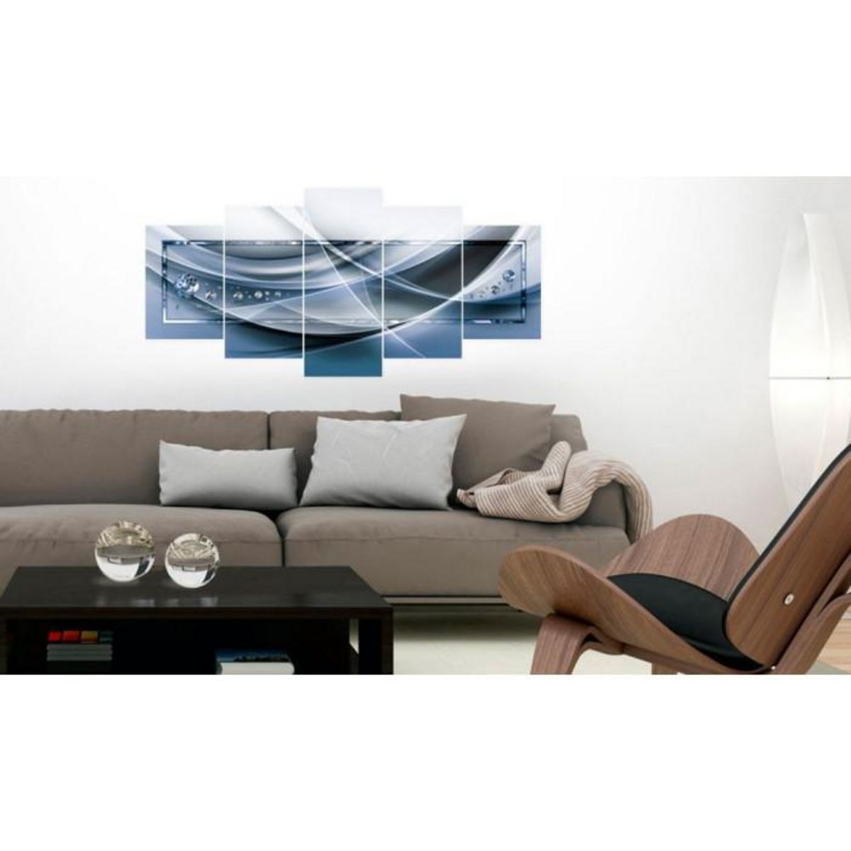 Paris Prix Tableau Imprimé  Rayons Bleus