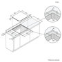 Voir la diapositive 6 : Rosieres Plaque induction RIF64DCS Dual Chef