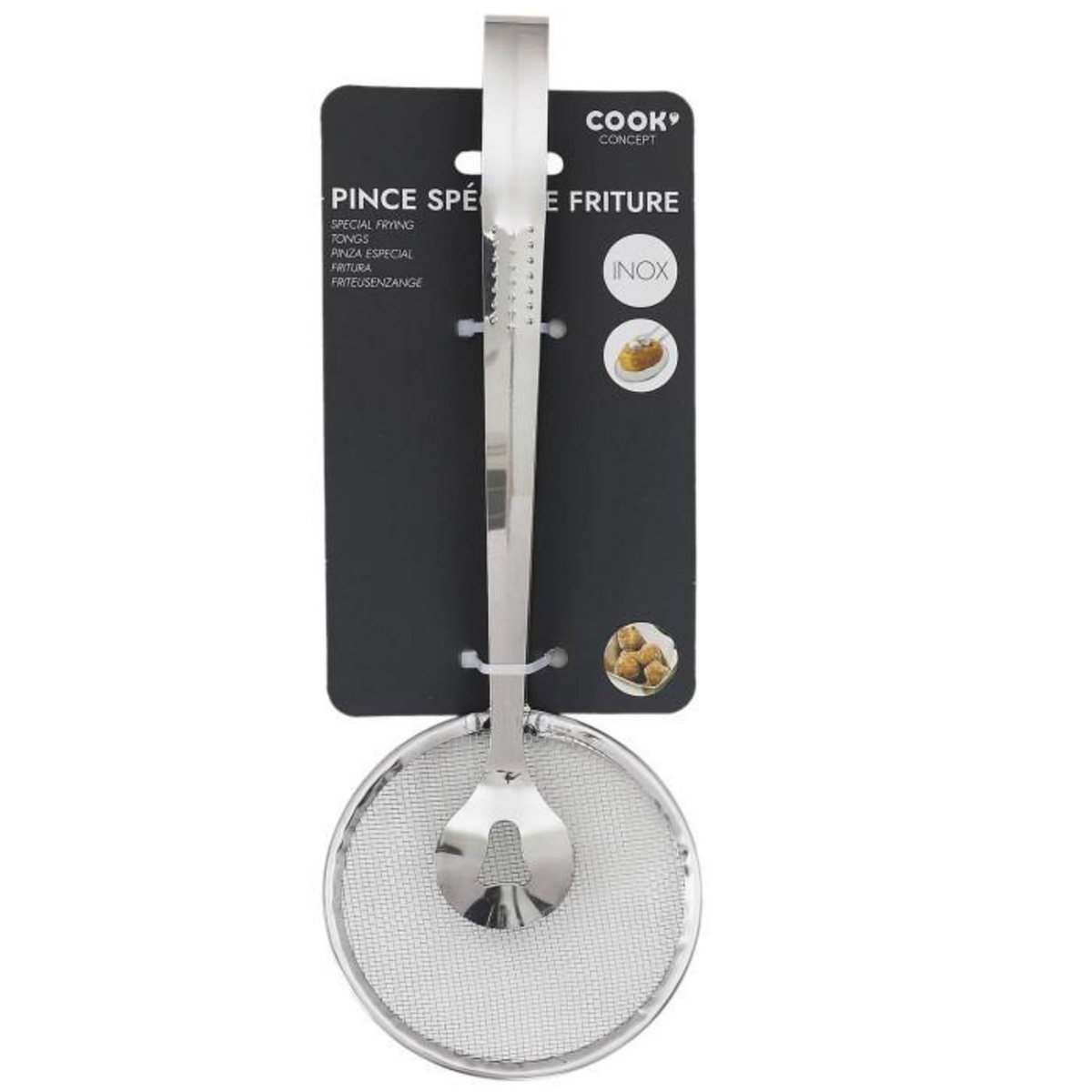 Paris Prix Pince Spéciale Friture  Cook  28cm Argent