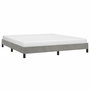 Voir la diapositive 3 : VIDAXL Cadre de lit sans matelas gris clair 180x200 cm velours