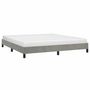 Voir la diapositive 3 : VIDAXL Cadre de lit sans matelas gris clair 180x200 cm velours